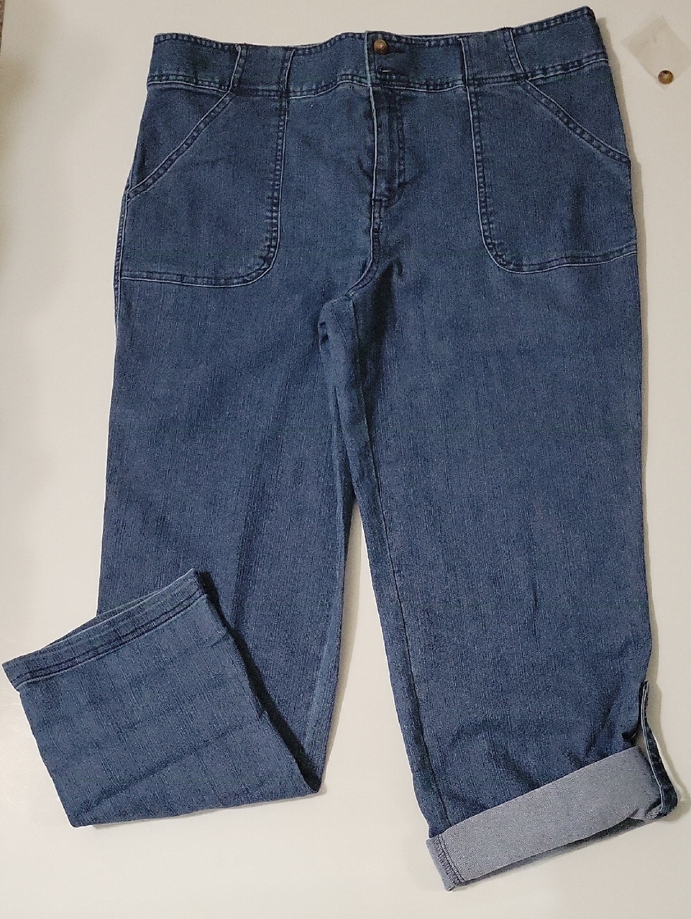 NWT White Stagg Blue Denim Jeans. Size 14